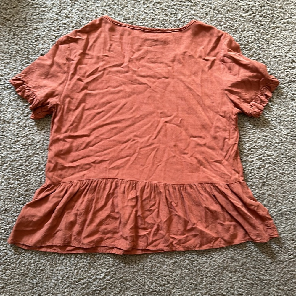 Final Touch Rust Blouse - Picture 3 of 5